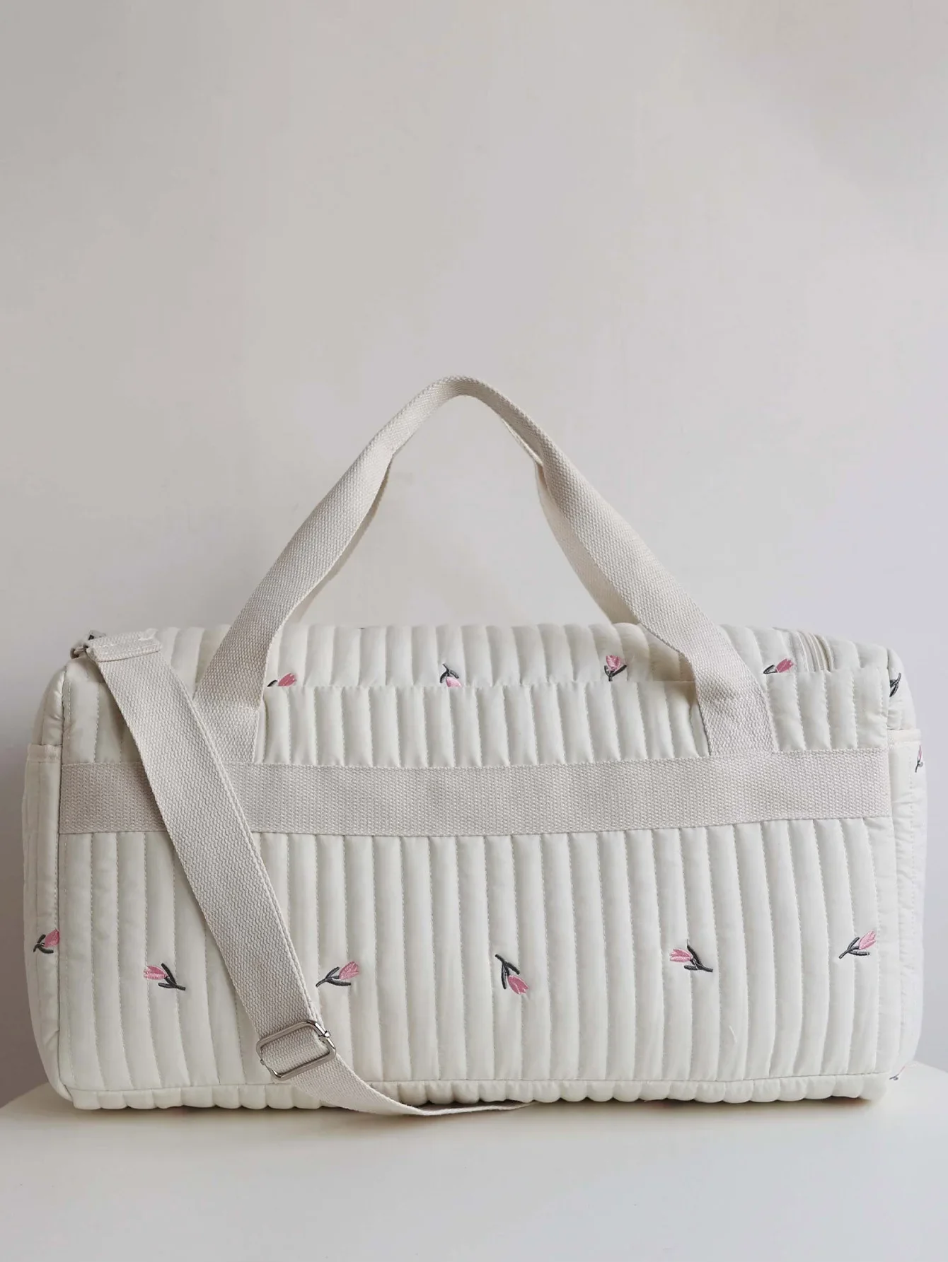Sac de maman tulipe matelassé sac à couches design floral polyvalent pour maternity et bébé grande capacité st
