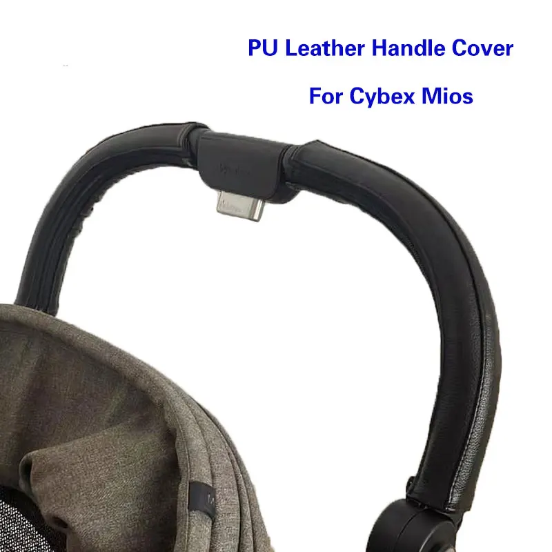 Housses de poignée en cuir PU pour Cybex Mios accessoires de poussette protection et confort pour bébé style m
