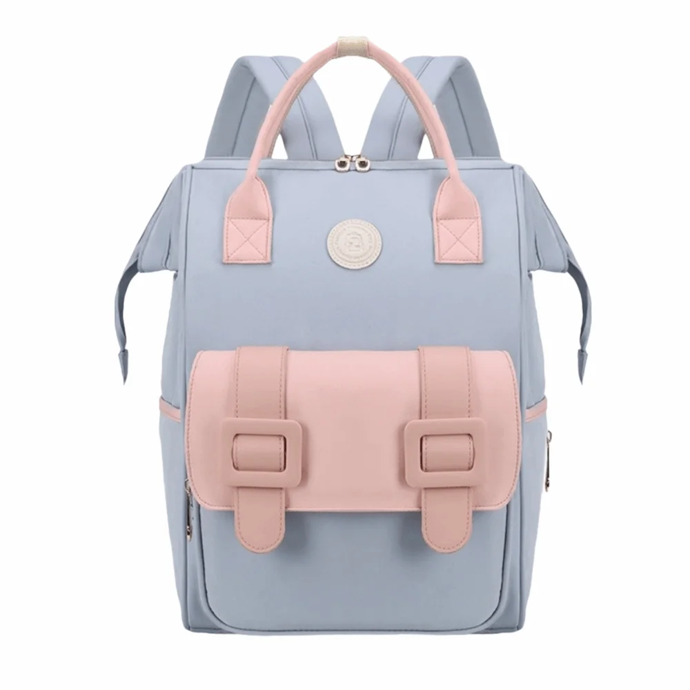 Sac à dos multifonctionnel style coréen pour maman sac à couches durable et étanche grande capacité portabilit