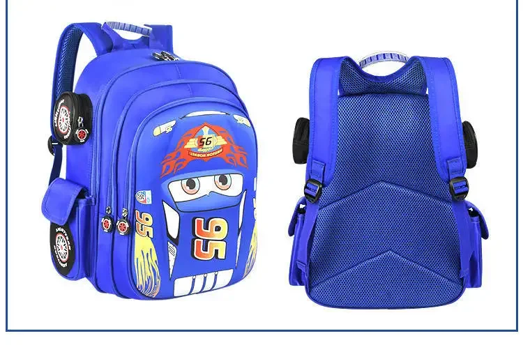 Sac à dos enfant design coloré roues et compartiments usage scolaire et quotidien sac à langer poussette acces