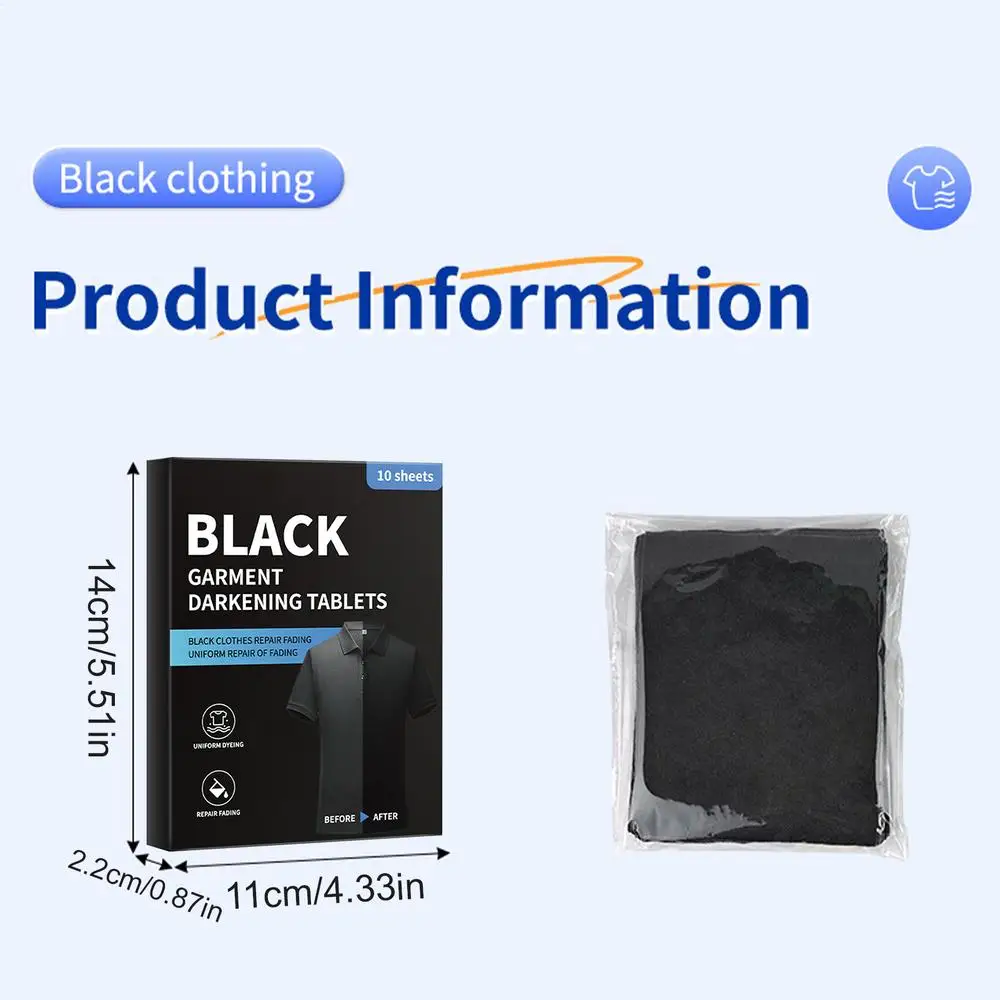 Draps attrapecouleur noirs 10 unités textile noir restauration couleur vêtements housse couette drap lit panta