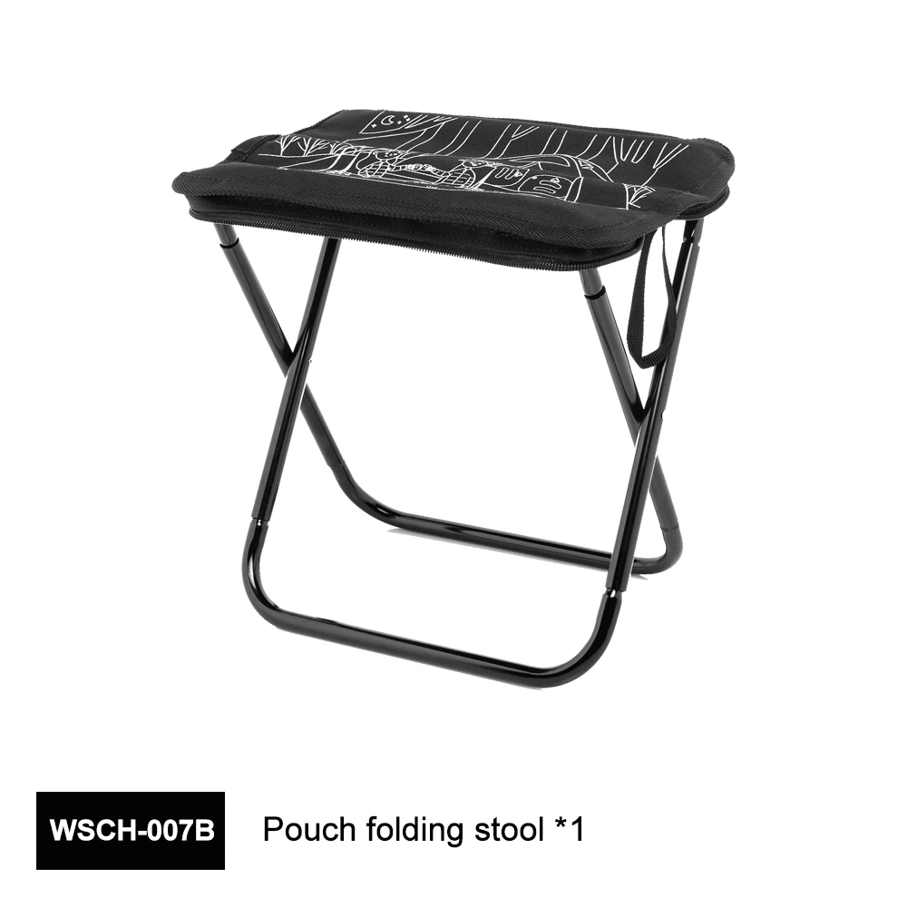 Tabouret pliable Camping en acier inoxydable assise Oxford 900D