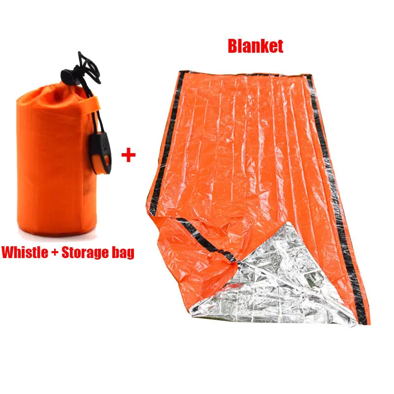 Sac de couchage de survie d'urgence Portable et étanche, équipement de Camping Edc en plein air, sac thermique