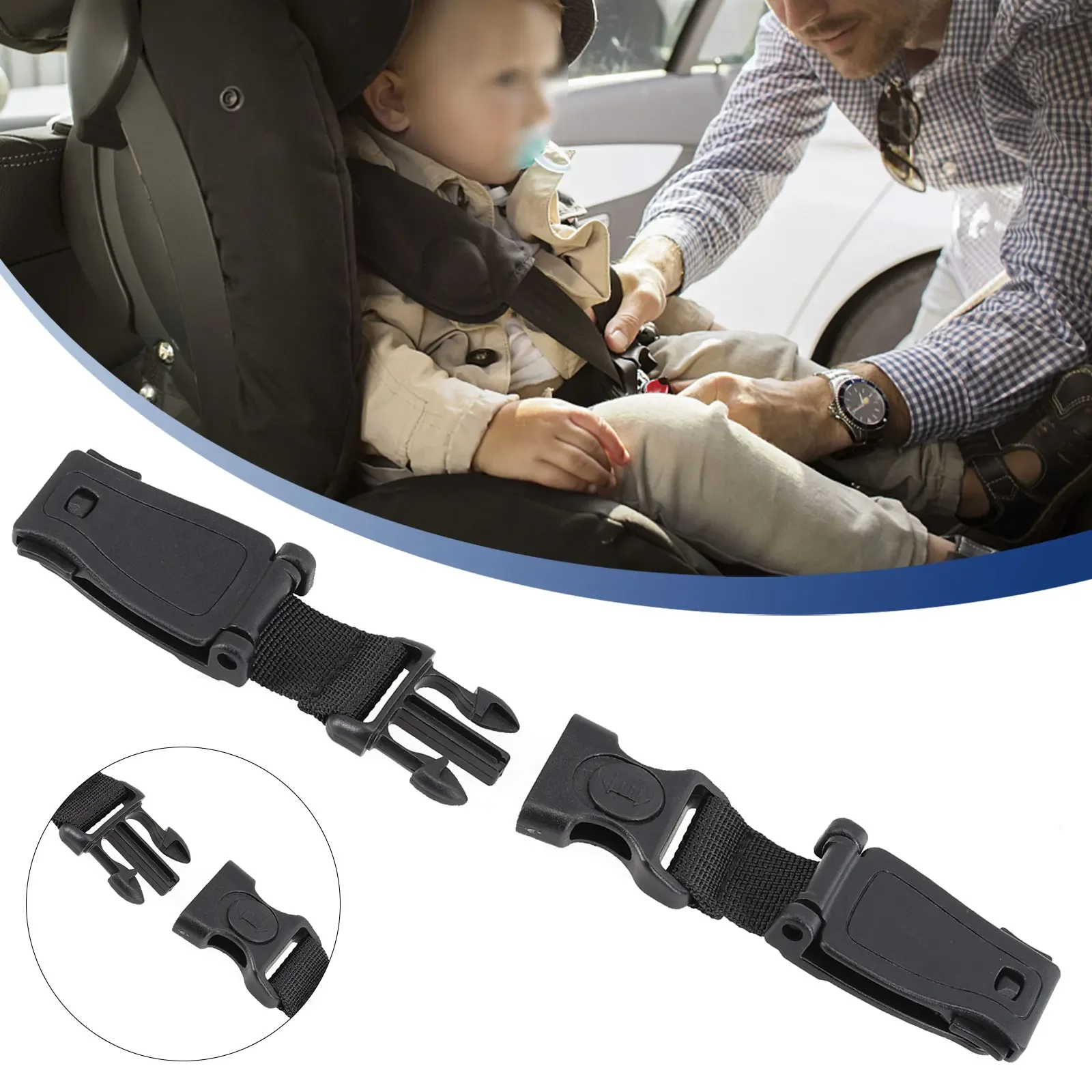 Sangle de siège de sécurité pour bébé clip de poitrine boucle de sécurité accessoire voiture protection enfant