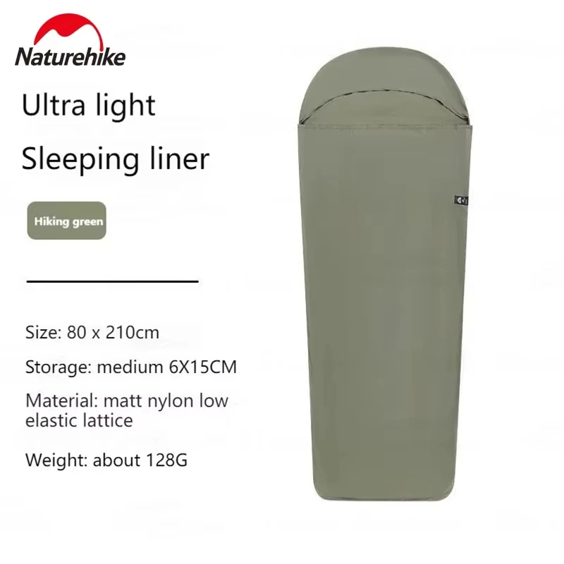 Sac de couchage doublure Naturehike bébé ultraléger 128g Camping randonnée couverture confort outdoor