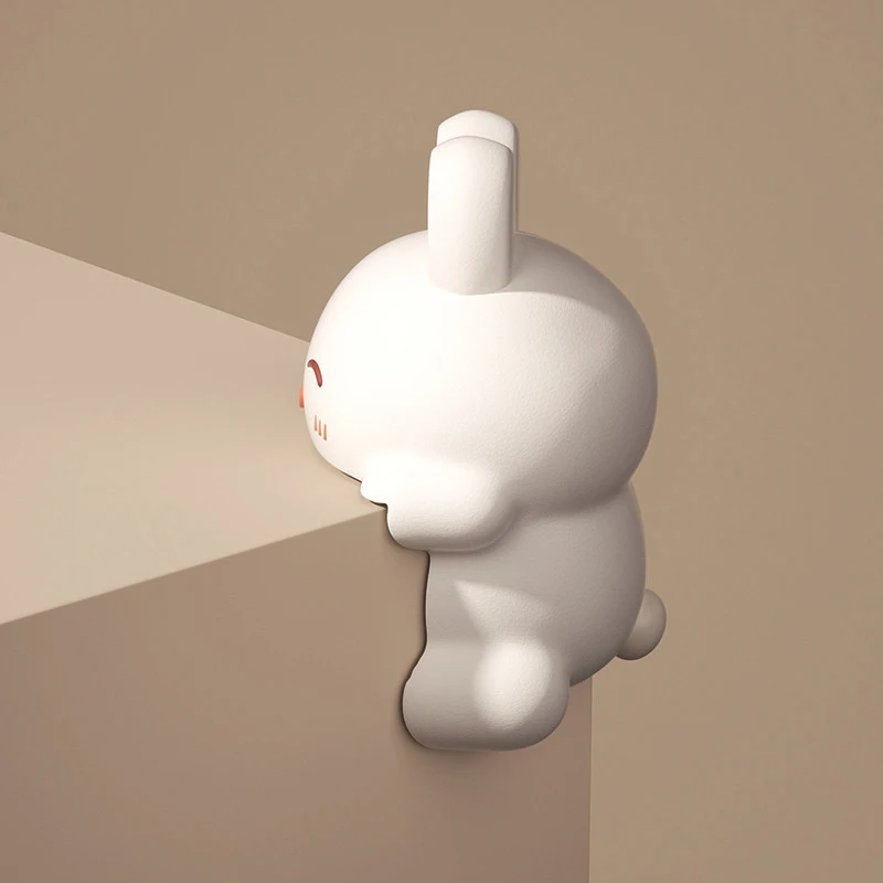 Figurine lapin en plastique décorative pour bureau ou étagère support pour notes style moderne mignon 1015 cm 