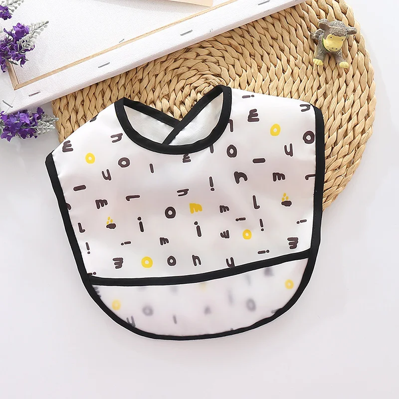 Bavoirs d'alimentation bébé motifs lettres imperméables doux sans lavage couverture allaitement tissu rot régl