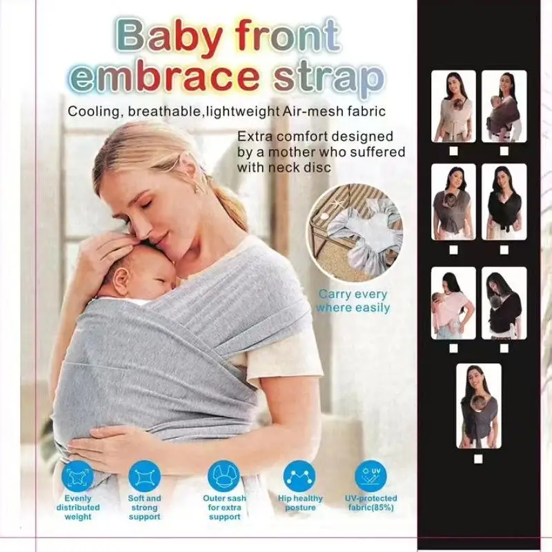 Ceinture de transport bébé réglable maternité portage confortable respirant flexible multifonctionnel sécurita