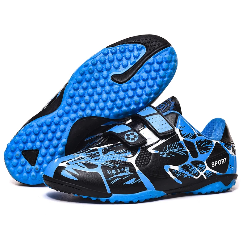 Bottes de sport enfants chaussures football antidérapantes baskets enfants design moderne semelle caoutchouc m