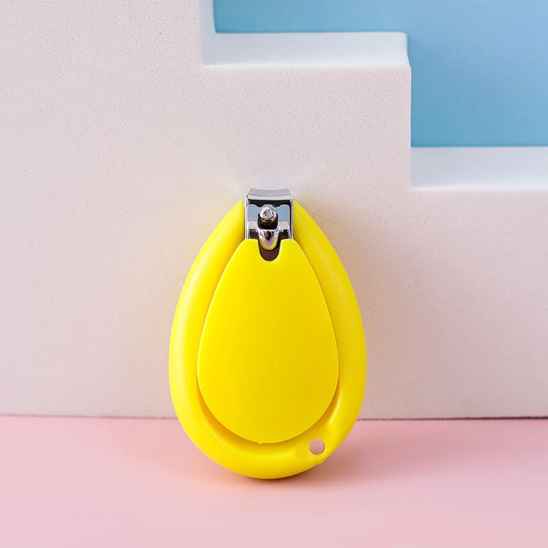 Coupeongles bébé jaune ergonomique sans odeur antichute outils soins ongles enfants design moderne qualité sup