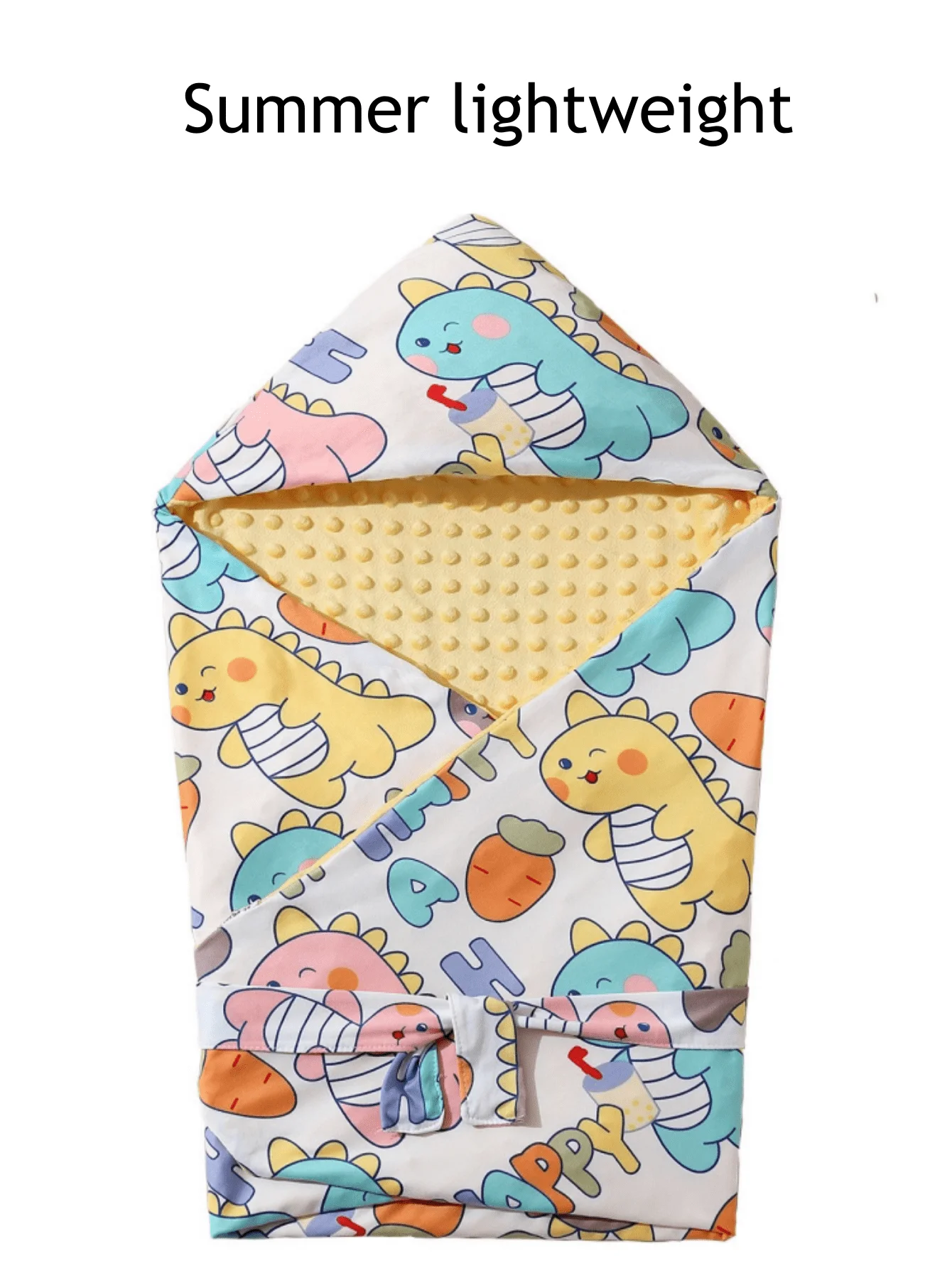 Couverture bébé Summer Lightweight sac de couchage été design dinosaures 01 an tissu doux intérieur cosy ferme
