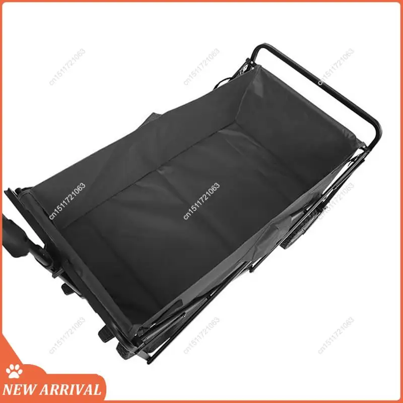Liner de chariot pliable en tissu noir pour bébé camping plage grande capacité facile à nettoyer durable moder