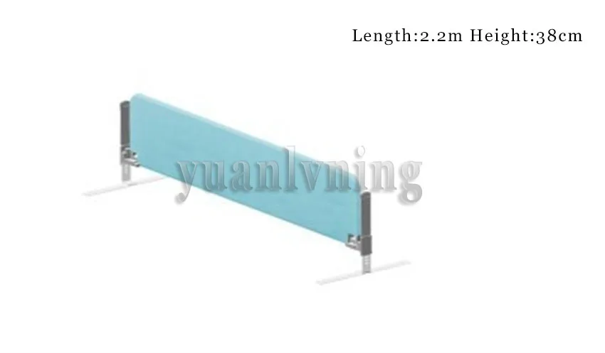Barrière de lit pour bébé et enfant Sécurité du sommeil Clôture antichute Gardecorps en tissu et métal Hauteur