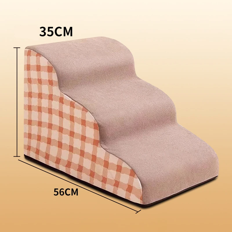Escalier pour animaux de compagnie 2 marches antidérapant en mousse à mémoire de forme compact pour chien chat