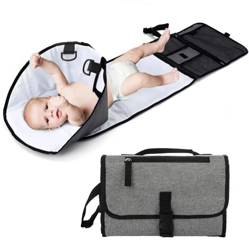 Tapis de change portable pliable bébé avec poches matelas de change étanche pour voyage coucheculotte nouveaun