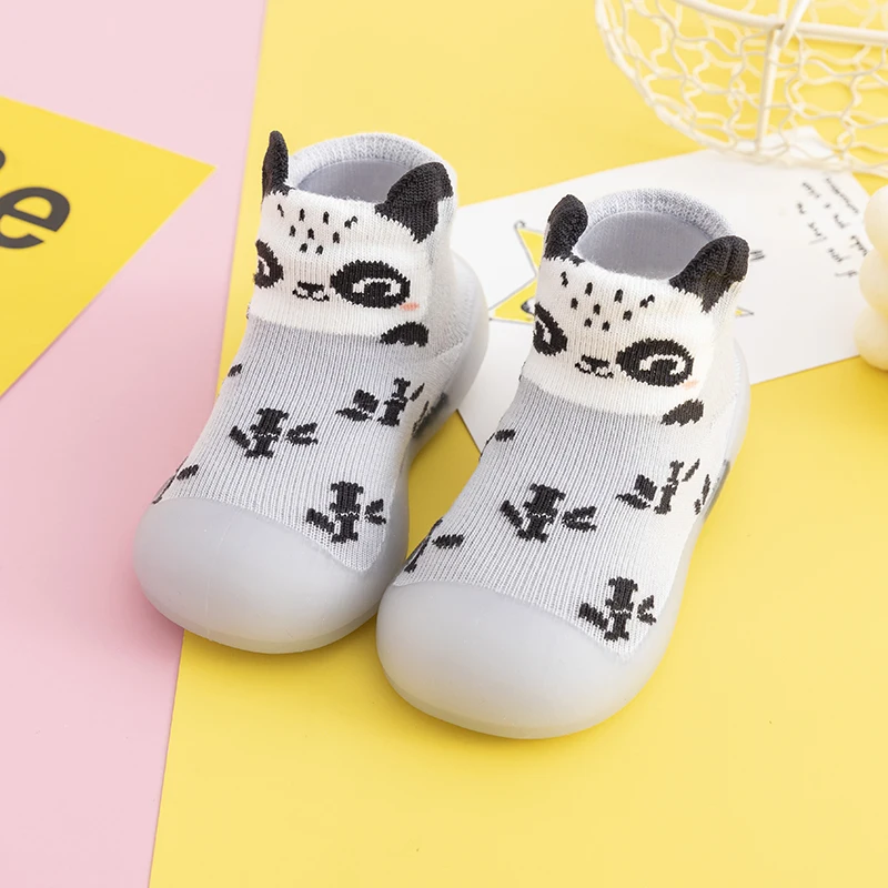 Chaussures enfants premières marche antidérapant coton animaux cactus 6M3Y