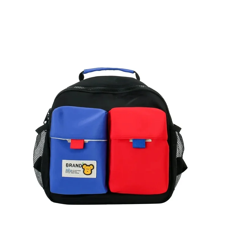 Sac à dos pour enfants garçons filles 35 ans dessin animé bloc de couleurs double bandoulière sac de voyage éc