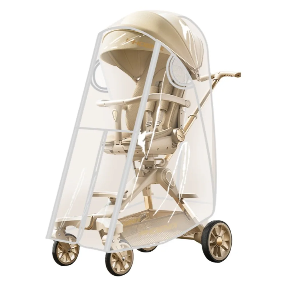 Housse imperméable transparente pour poussette bébé coupevent protège du soleil housse de pluie voyage style n