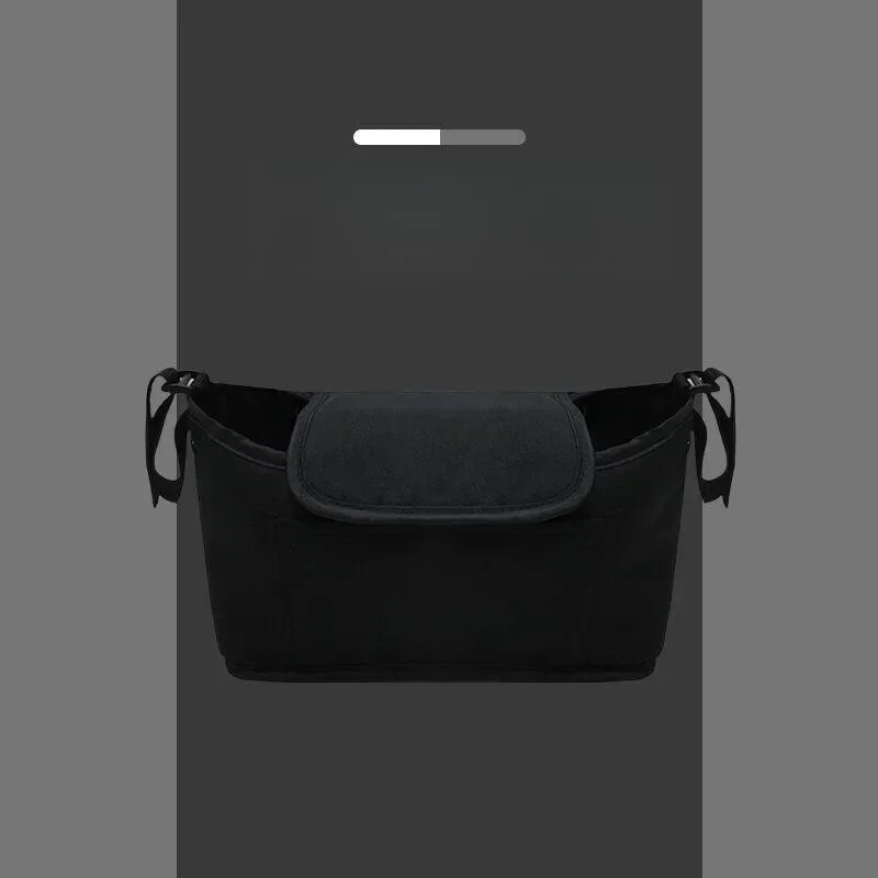 Organisateur de sac à dos et sacoches poussette bébé noir polyvalent rangement pratique style moderne