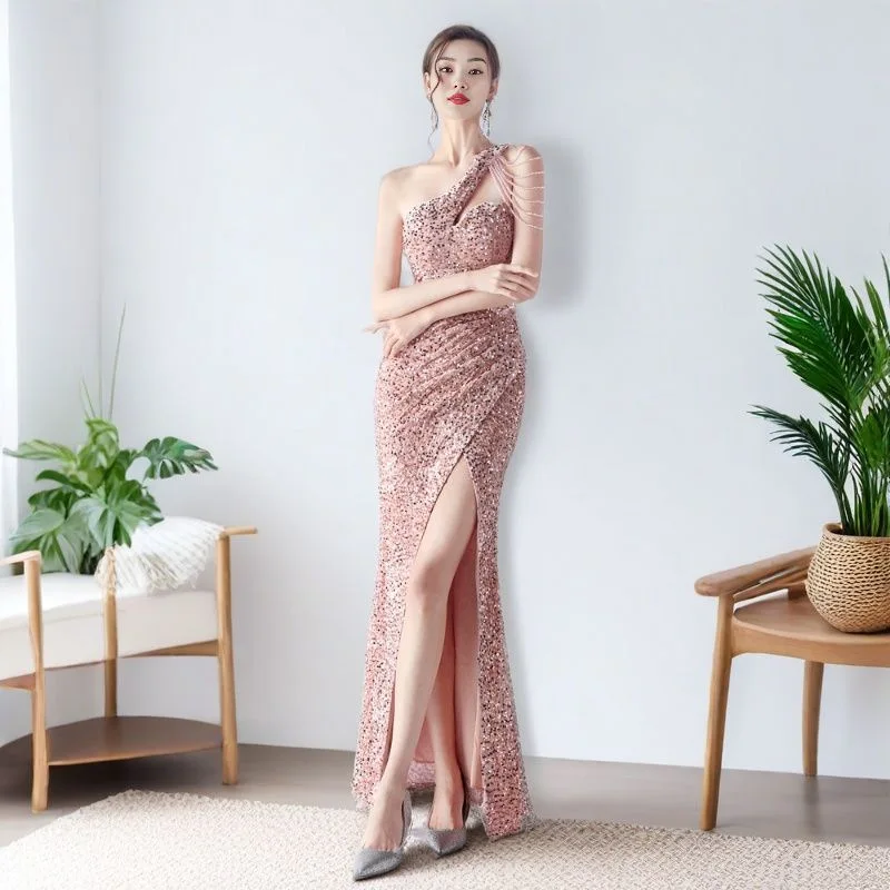 Robe de soirée formelle élégante pour femmes pour bal de promo mariages banquets événements de soirée cérémoni