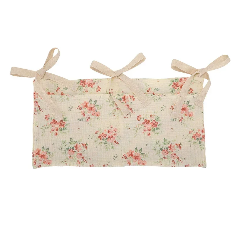 Cachesommier bébé floral 100% coton douillet romantique lit bassinet tissu léger motifs pastel style vintage c