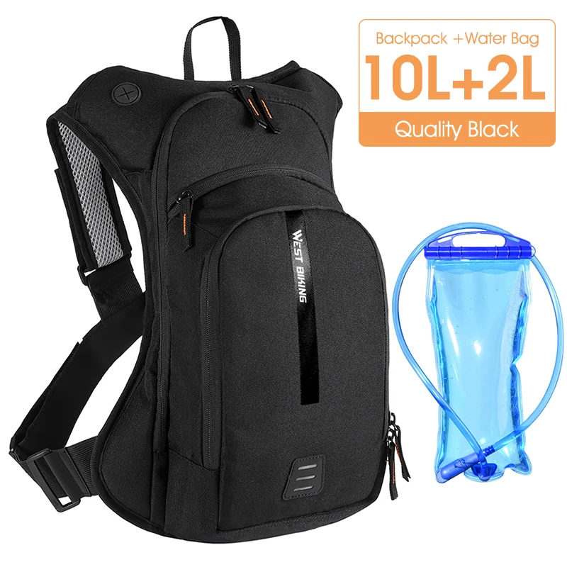 Sac à dos cyclisme West Biking 10L ultraléger système d'hydratation intégré sangles ergonomiques randonnée vtt