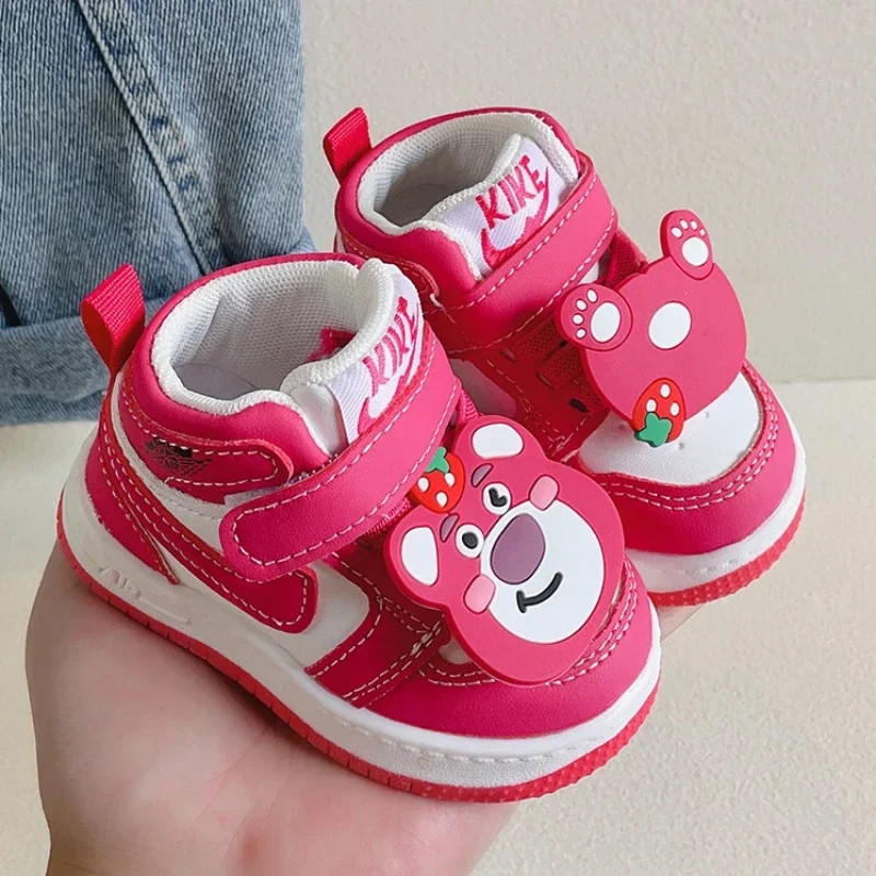 Chaussures Nike Disney Lotso Bear pour bébés garçons et filles baskets de première marche style décontracté co