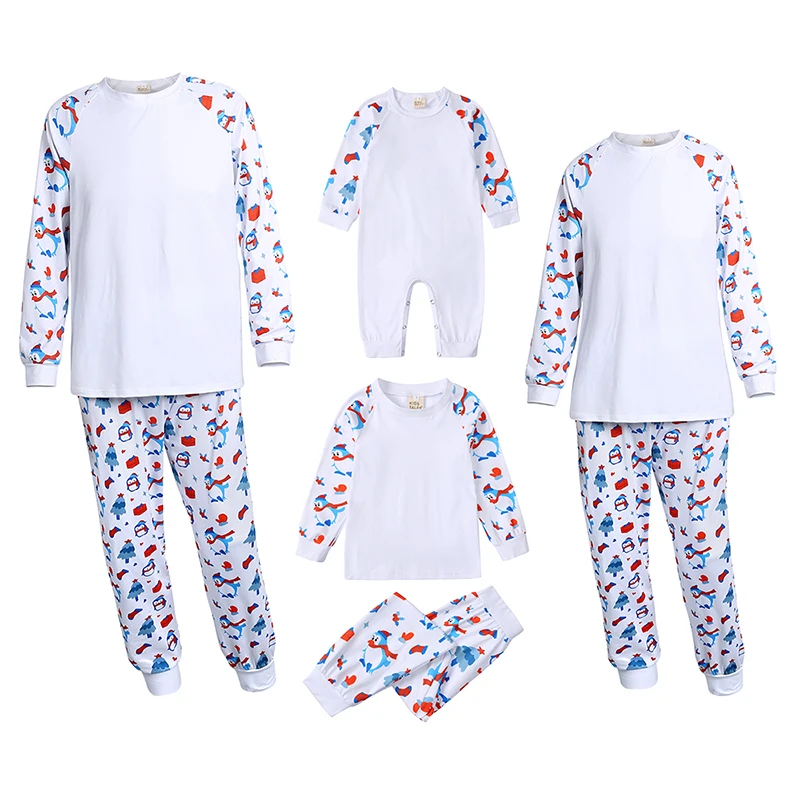 Ensemble pyjama Noël famille coordonné père mère enfant bébé doux