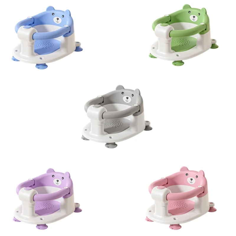 Chaise bain bébé 360° antidérapante avec gardecorps en polyester doux pour 024 mois