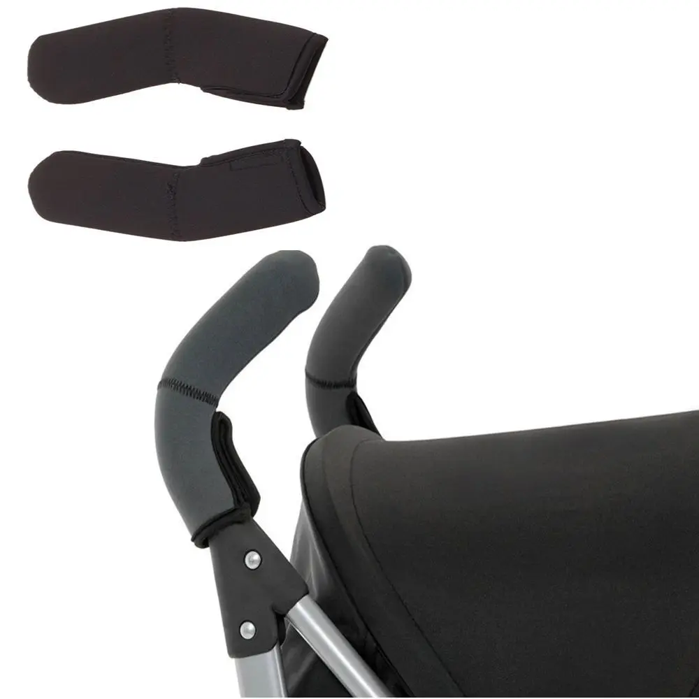 Manchons protection poignée poussette bébé accessoires confort grip cover 2 pièces velcro tissu synthétique no