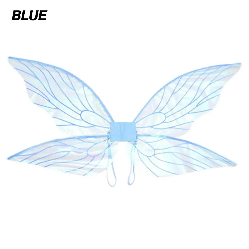 Ailes d'Ange en Papillon Translucide Costume de Princesse Accessoire pour Fête Photographie Cosplay Occasion S