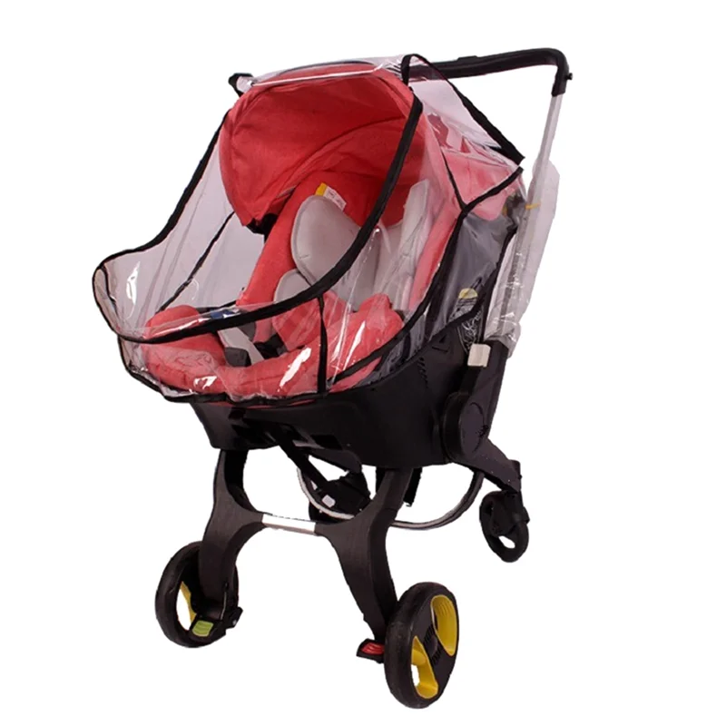 Housse de pluie pour poussette B78B imperméable respirante double fermeture éclair accessoire de voyage sécuri
