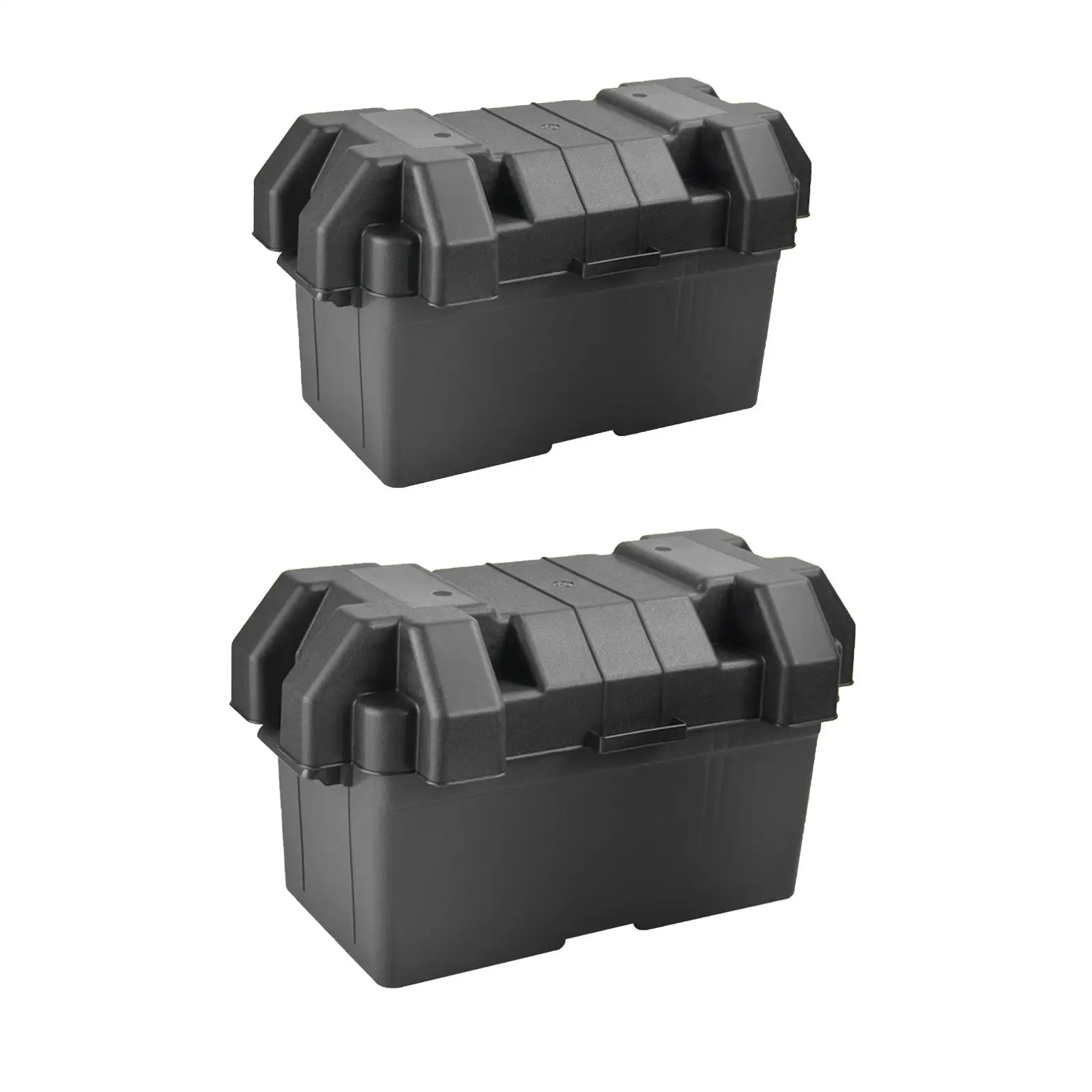 Boîte de rangement en plastique noir portable étanche multifonctionnelle conteneur de stockage organisation ou