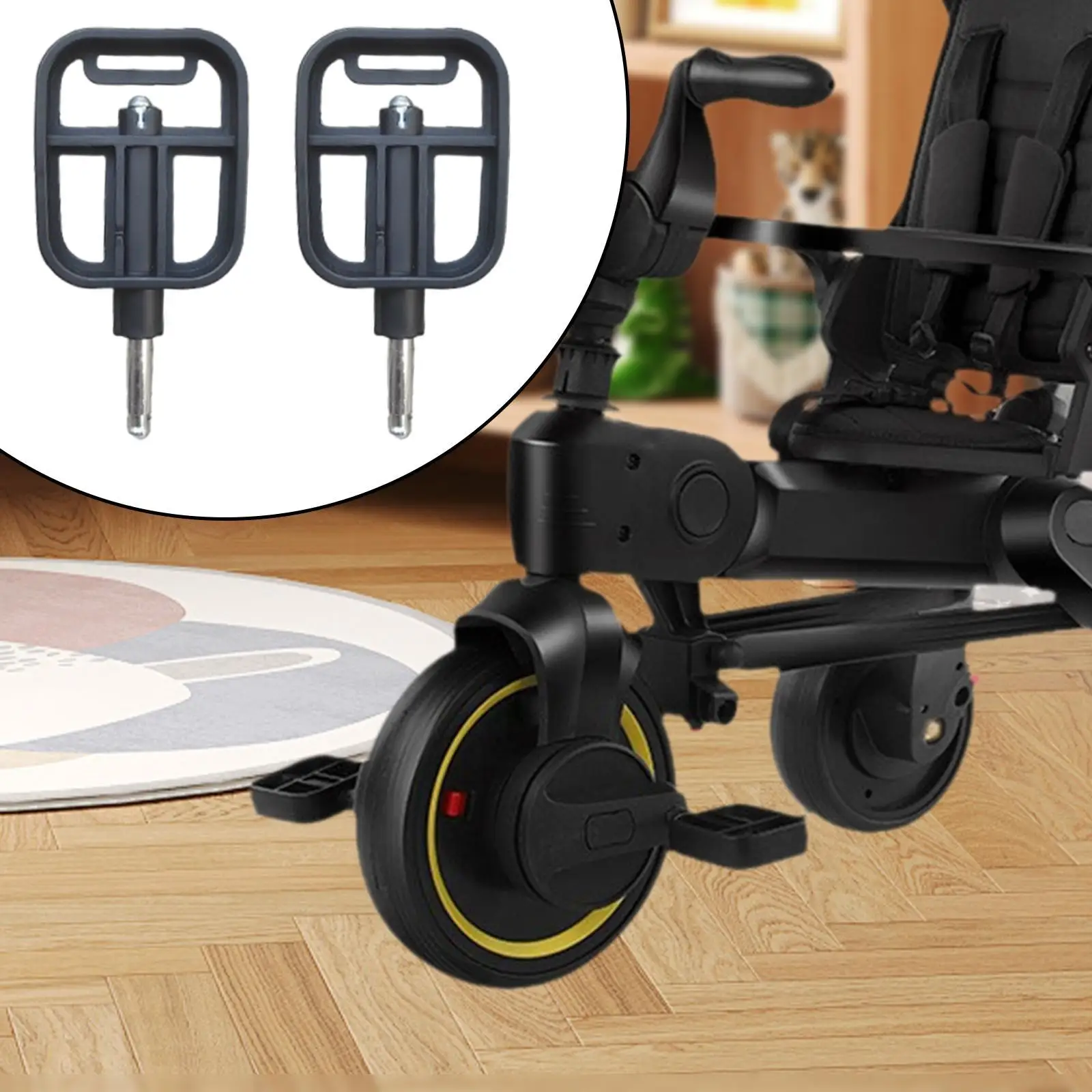 Pédale de tricycle pour poussette antidérapante facile à installer accessoire de cyclisme bébé remplacement po