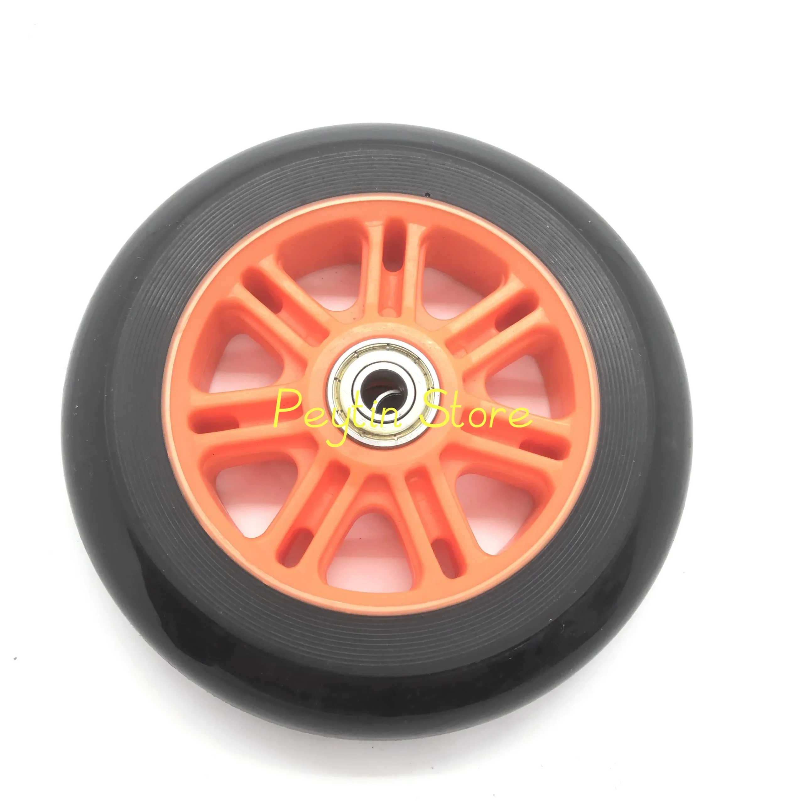 Roues en caoutchouc pour poussette trottinette caddie robustes et durables design moderne facile à entretenir
