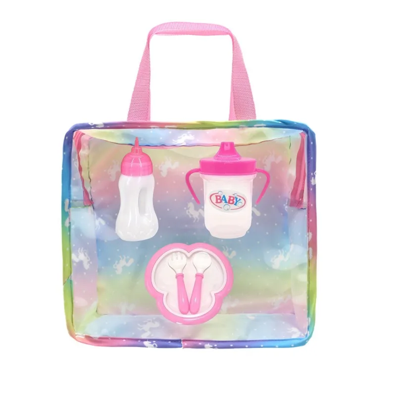 Ensemble de biberon pour poupée bébé jouet éducatif accessoires bébé 2 pièces bouteilles en plastique gobelet