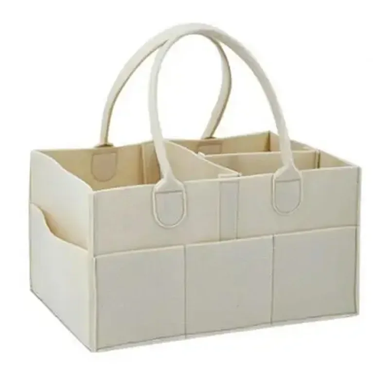 Sac de rangement en feutre pour bébés panier organizateur multiusages design épuré grande capacité idéal pour 