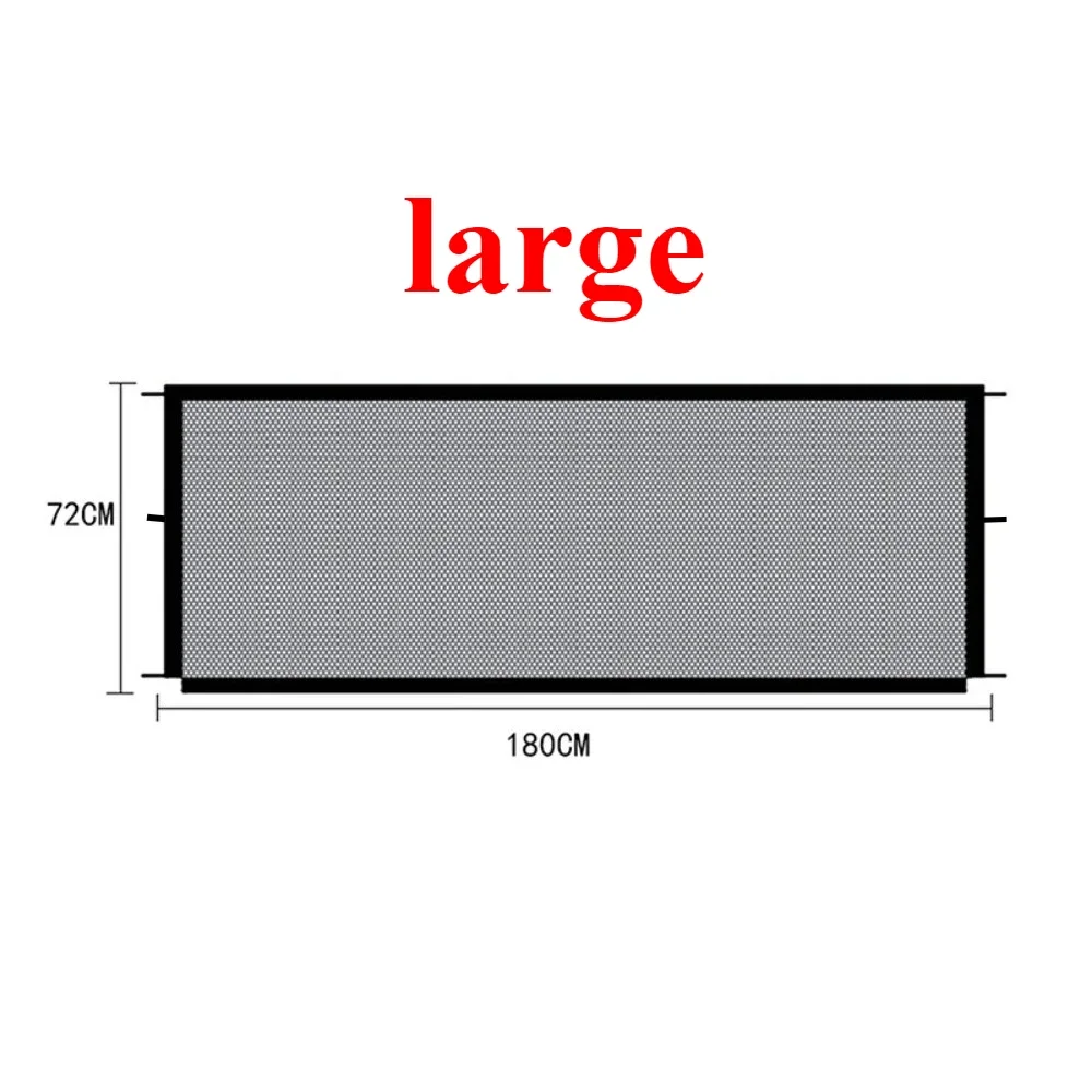 Barrière de sécurité pour animaux domestiques et enfants grande taille 180cm x 72cm maille respirante sans per