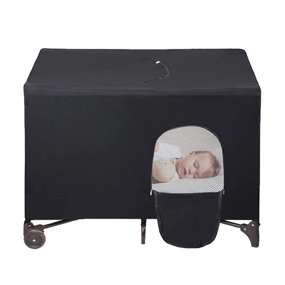 Couverture occultante pour auvent de berceau, extensible, respirante, Portable, pour lit de bébé, tente occult