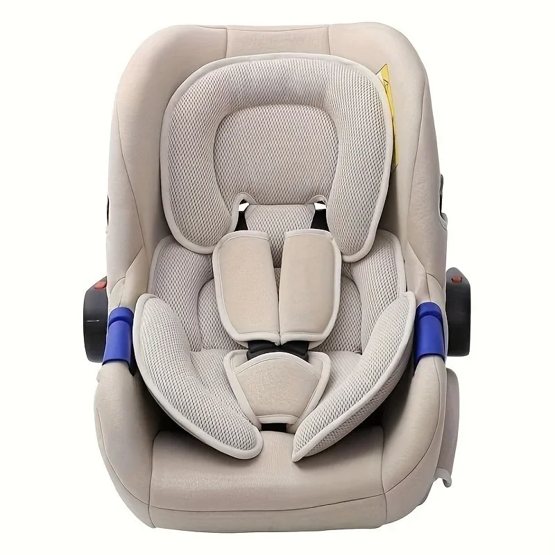 Coussin de siège auto bébé protection intérieure double face 01 ans sécurité tissu doux moderne design épuré b