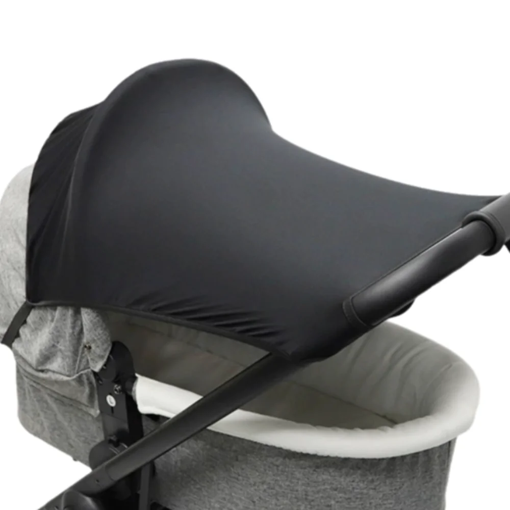 Housse paresoleil poussette bébé protection UV imperméable design moderne antiUV portée extérieure sécurité bé