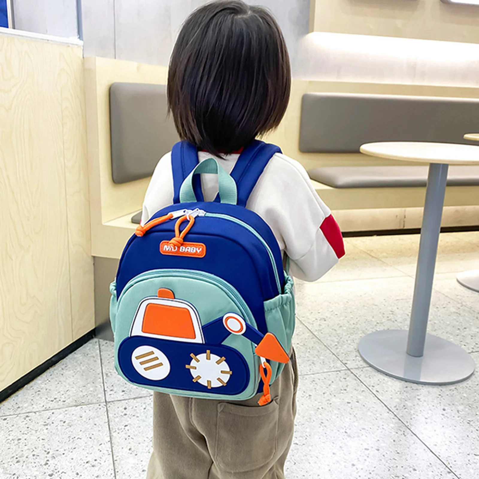 Sac à dos enfant camion my baby sac à dos école maternelle design ludique pour garçon fille tissu synthétique
