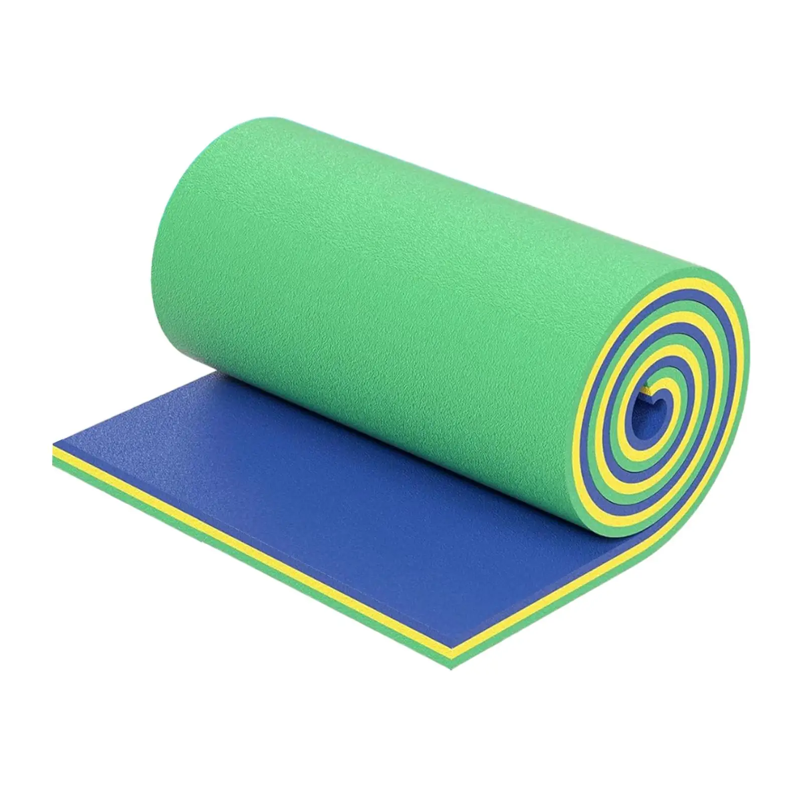 Matelas de flottaison aquatique bébé coussin de bain en mousse piscine plage extérieur Vert/Jaune/Blue