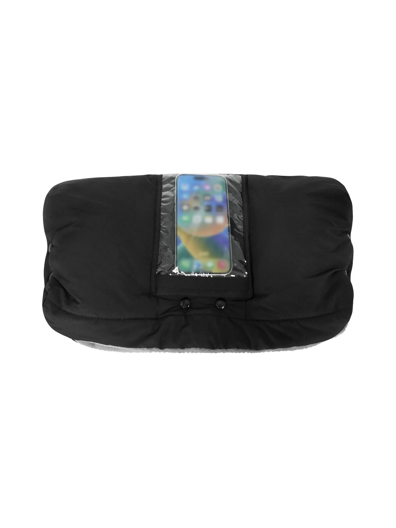 Support téléphone pour poussette d'hiver imperméable coupevent avec poche téléphone sans poche téléphone sécur