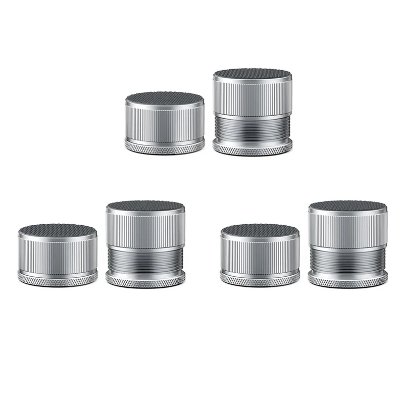 Ensemble 6 capuchons métalliques antivibration protecteurs meubles argent électronique rangement domicile esth