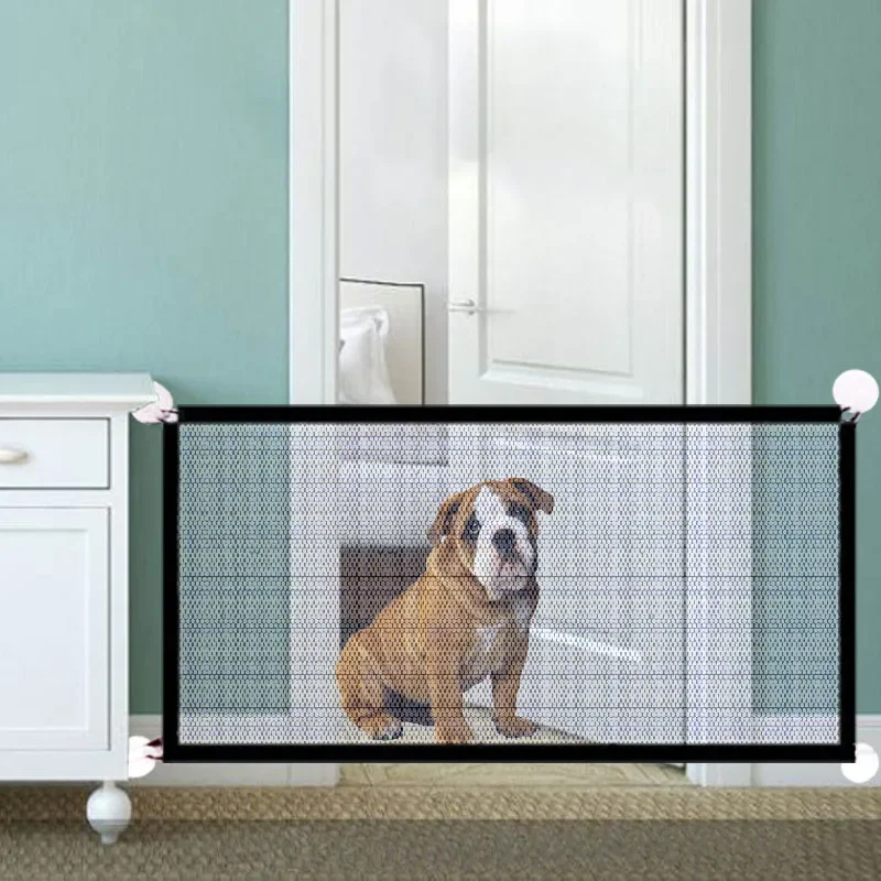 Barrière pour animaux domestiques en maille nylon sécurité intérieur extérieur coffrefort pour chiens boîtier 
