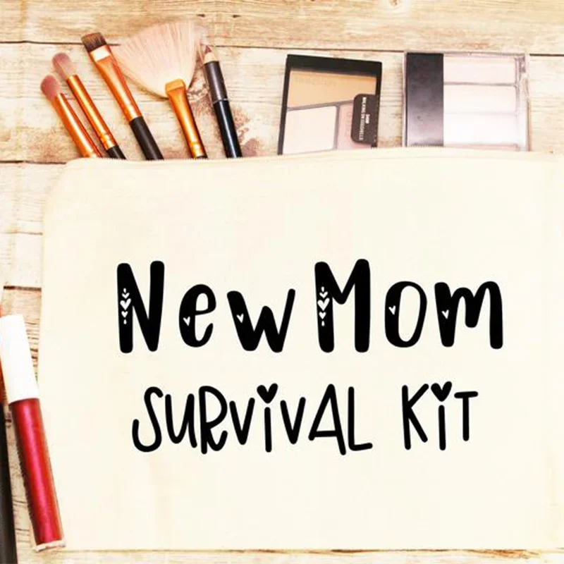 Kit de survie pour maman trousse beauté maman nouvelle sac à maquillage maternité cadeau fête des mères nouvel