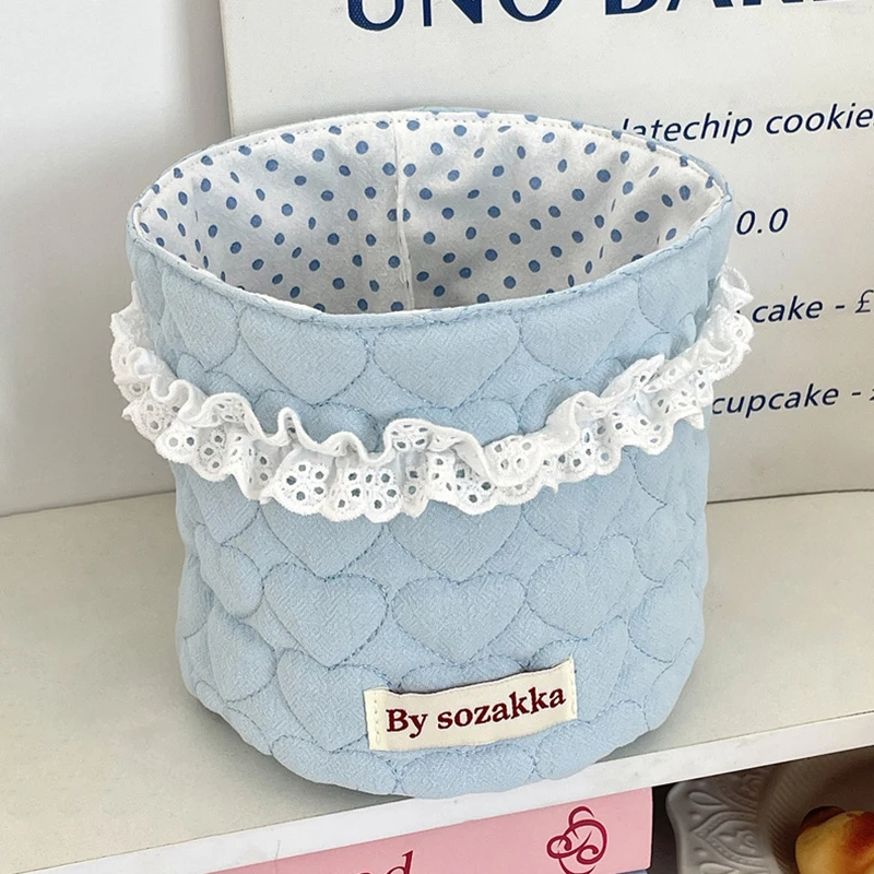 Panier de rangement textile pour jouets bébé organisation chambre déco mignon style romantique By Sozakka