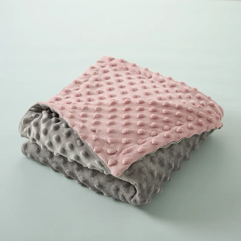 Couverture polaire douce pour bébé lange d'emmaillotage confortable couette bébé couverture de sommeil épaisse