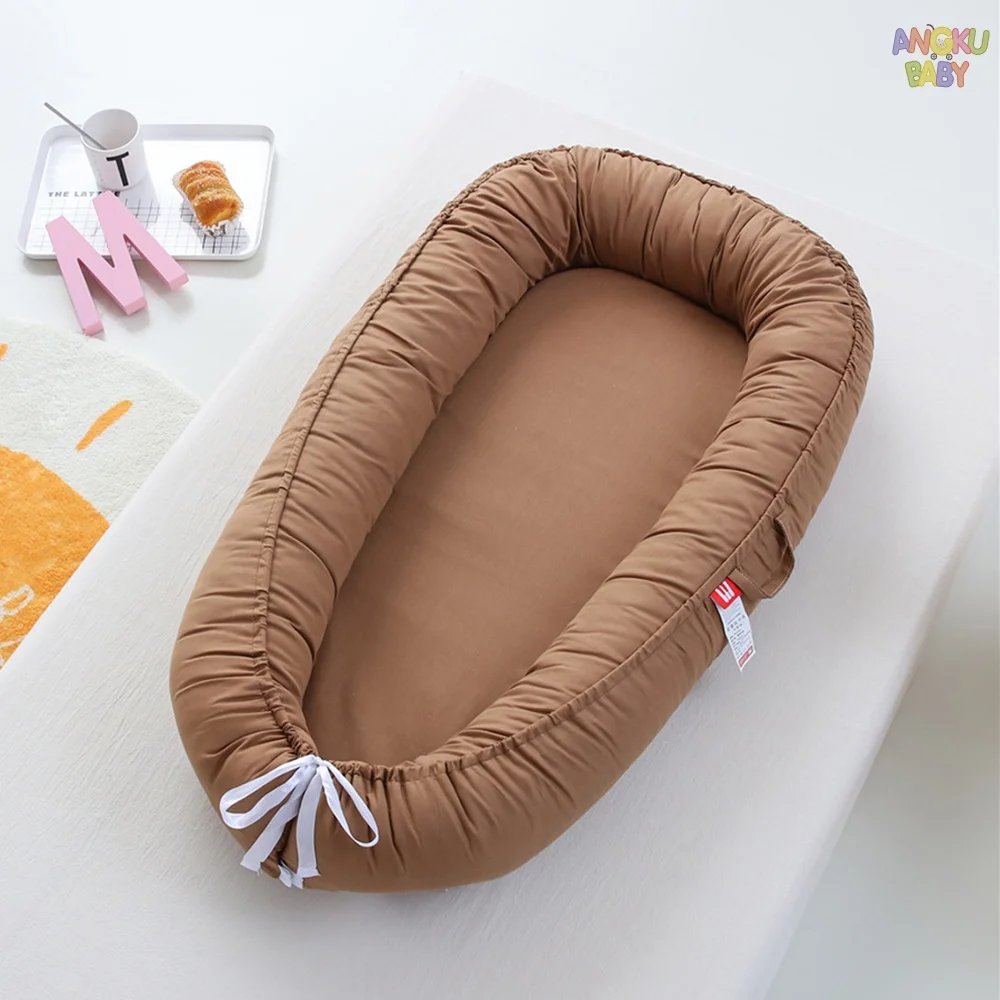 Nid de bébé portable Ankuku Baby 012 mois 100% coton doux cocon bébé sécurisé usage maison et voyage cadeau na